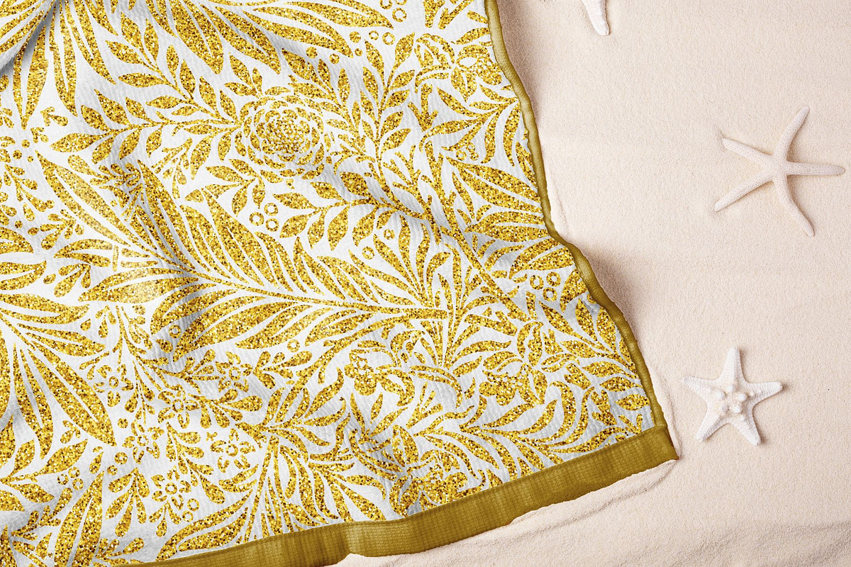 Gold Glitter William Morris Patterns, a Pattern Graphic by ARTOZEN DIGITAL (Photo 14 of 20)