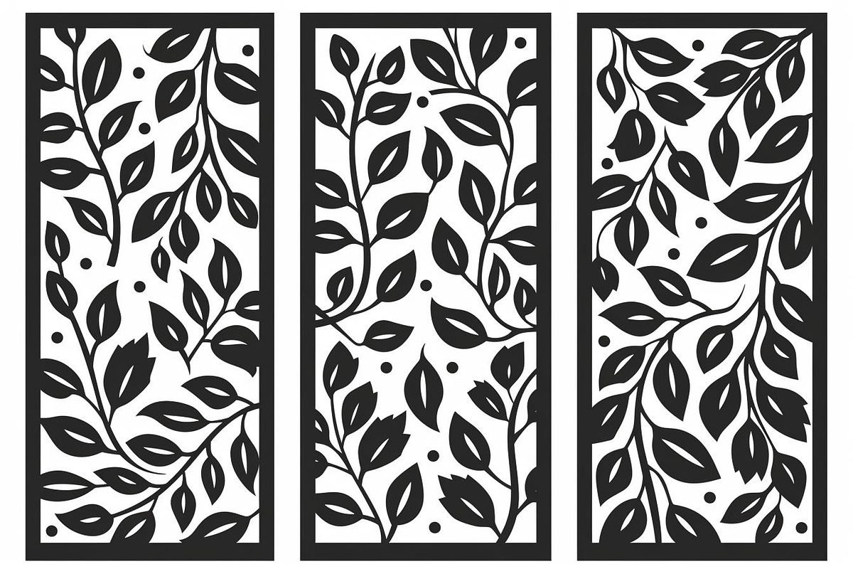 Wall panel laser cut design vector, an Illustration by Amazin_art (Photo 2 of 10)