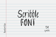 Scribble handwritten font, a Handwritten Font by MixedArt (Thumbnail 1 of 5)