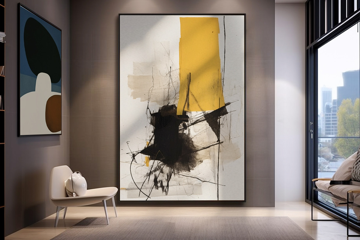 Abstract painting art set prints, a Decorative Illustration by Muzi pear studio (Photo 3 of 12)