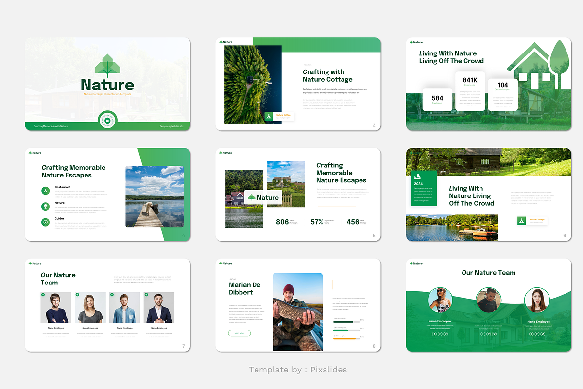 Nature Cottages Keynote, a Presentation Template by Pixslides (Photo 2 of 5)