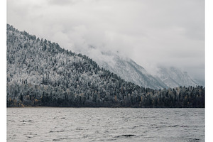 Misty Clouds Winter Mountain, a Nature Photo by Fascinadora
