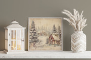 Vintage Christmas Digital Paper, a Seasonal Illustration by Vasmila (Thumbnail 2 of 6)
