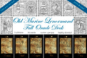 Old Marine Lenormand deck vector, a Texture Illustration by Samiramay (Thumbnail 1 of 8)