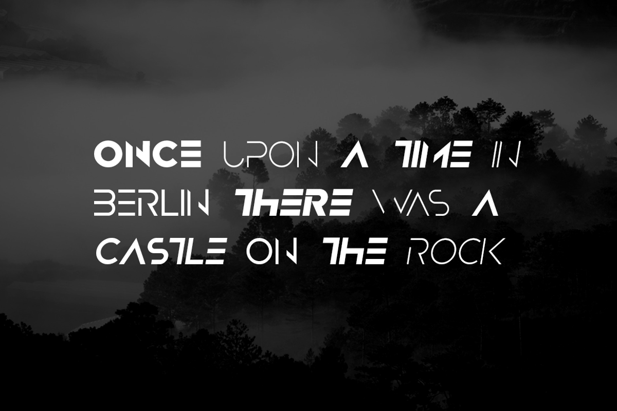 NOIR - Unique Display Logo Typeface preview 4