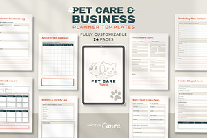 Pet Business Planner & Templates, a Stationery Template by Amit Debnath