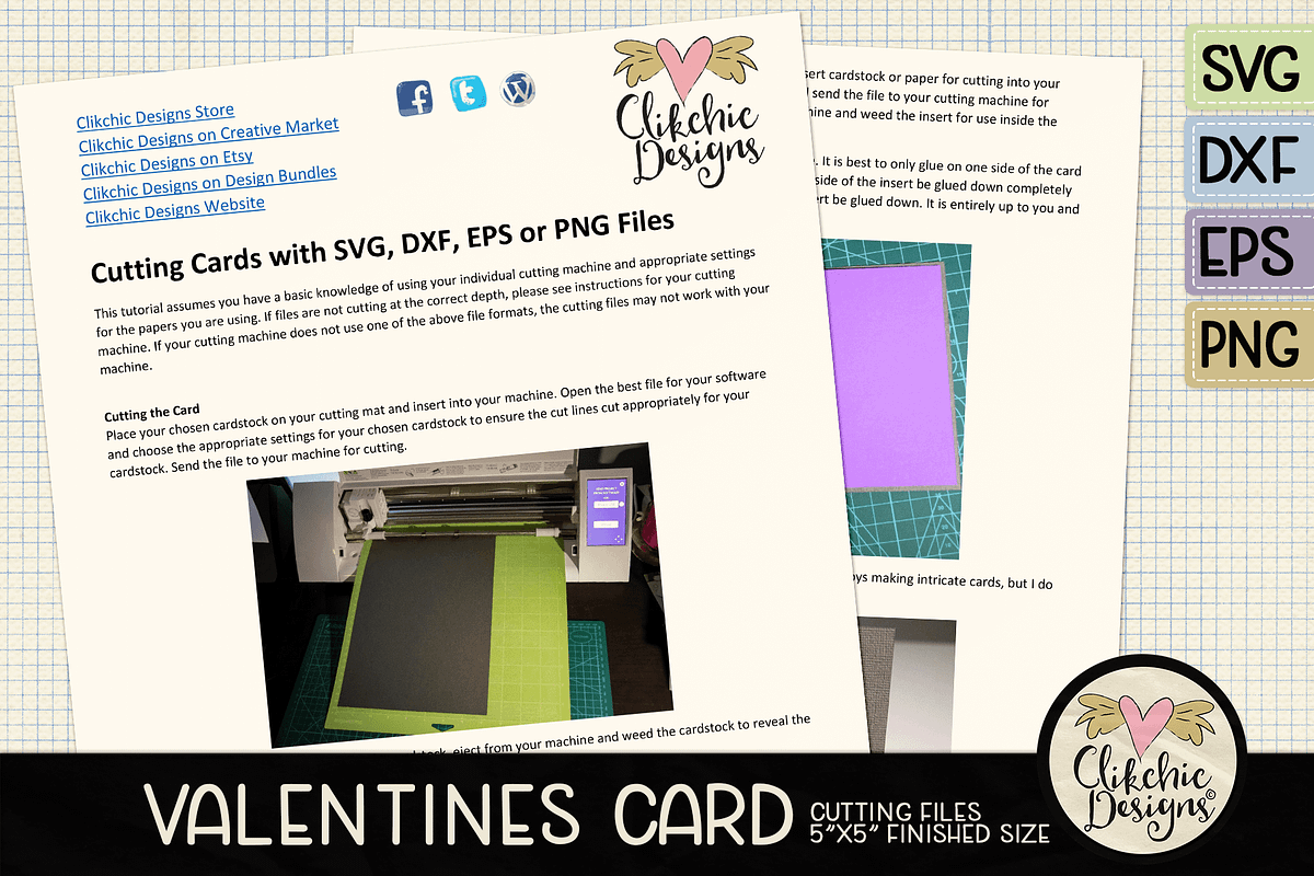 Heart SVG Card Cut File, an Invitation Template by Clikchic Designs (Photo 6 of 6)