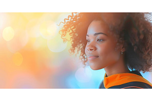 Radiant Young African American Woman