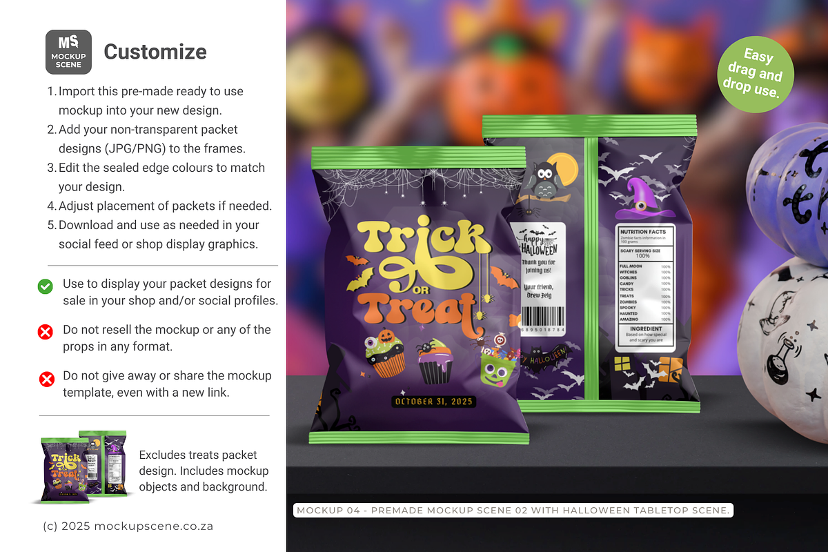 Treat Packet Canva Smart Mockup, a Packaging Mockup by Mockup Scene (Photo 6 of 10)