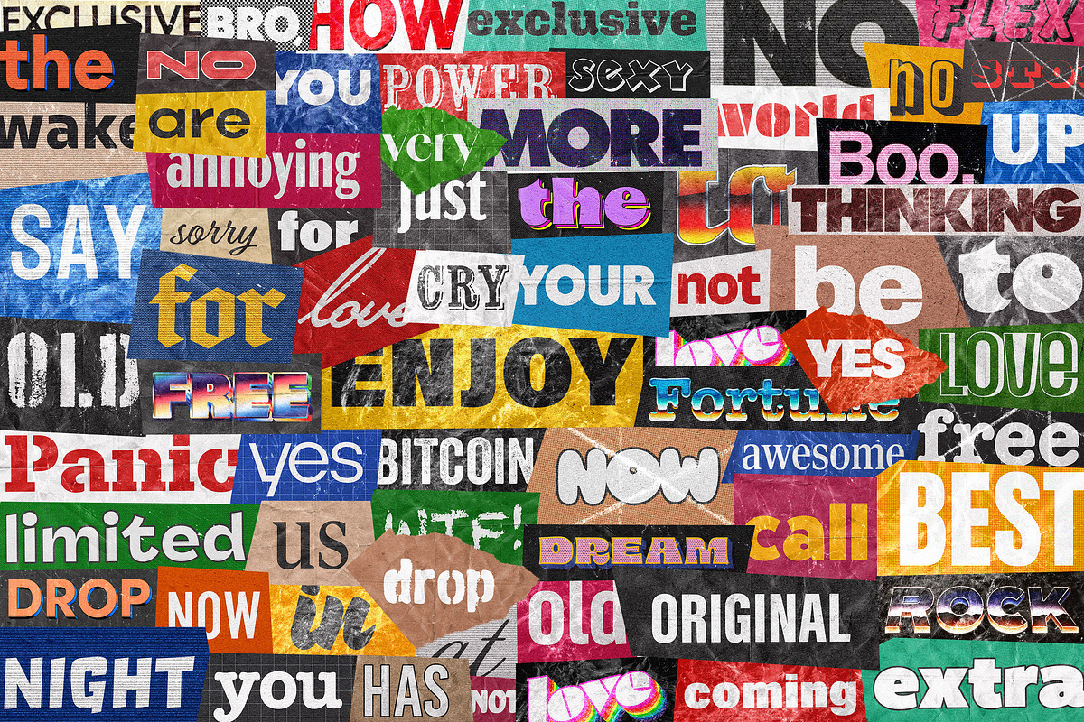 Words Collage Elements, an Object Graphic by Design Squad (Photo 6 of 6)