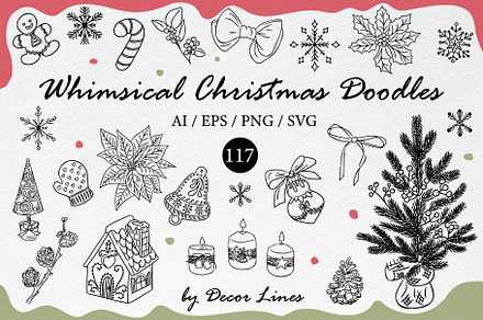 Whimsical Christmas Doodles