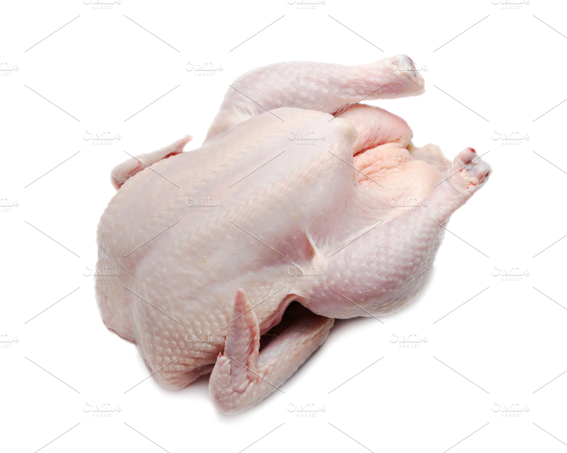 Raw chicken, a Photo by saiko3p
