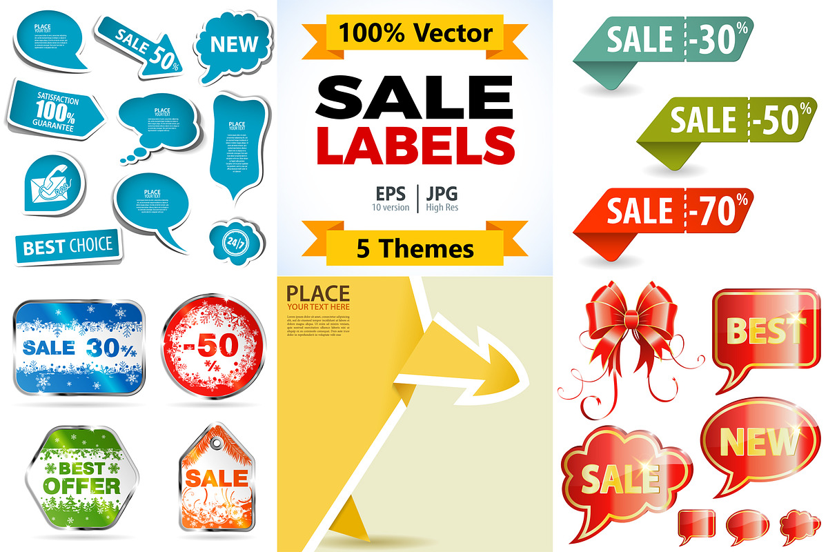 Bundle Sale Labels, a Decorative Illustration by TAlex (Photo 1 of 6)