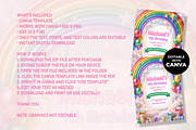 Rainbow Birthday Invitation, a Stationery Template by M9 Design (Thumbnail 4 of 4)