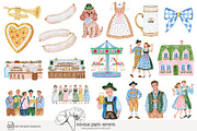 120 cute Oktoberfest clip art, a Seasonal Illustration by Poppy Lane Studio (Thumbnail 3 of 12)