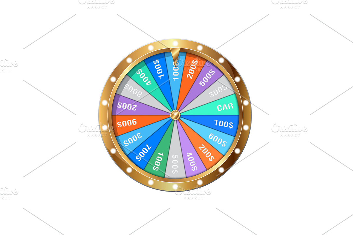 wheel of fortune 3d object, an Object Illustration by piter.goskov