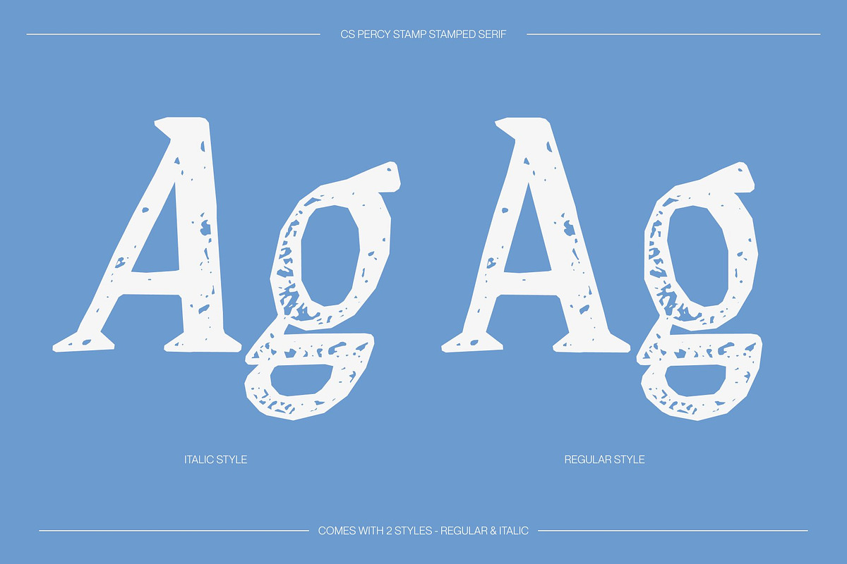 CS Percy Stamp, a Serif Font by Craft Supply Co. (Photo 3 of 8)