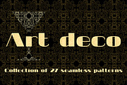 Art Deco Seamless Patterns, a Pattern Graphic by Andy Vinnikov (Thumbnail 1 of 5)