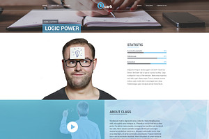 Quark Education Courses PSD Theme