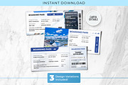 Cruise Canva Trip Ticket Template, a Card Template by Snapybiz (Thumbnail 1 of 10)