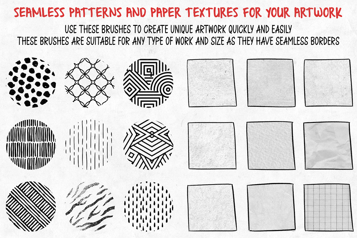 130+ Brushes Fine Line Mega Bundle, a Brush Add-On by Nuclear Brushes (Photo 9 of 10)