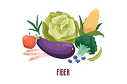 Food groups or macronutrients set, a Food Illustration by Good Studio (Thumbnail 2 of 5)