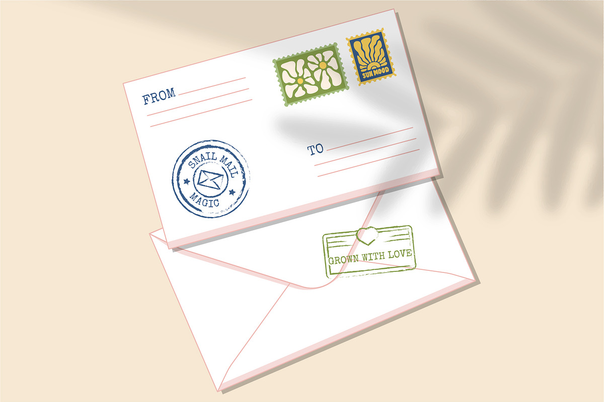 Postage Stamps and Matisse Botanical, an Object Illustration by Lettering_Logo (Photo 8 of 8)