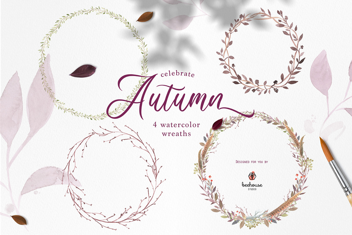 Autumn Watercolor Illustration, a Decorative Illustration by beehouse studio (Photo 7 of 10)