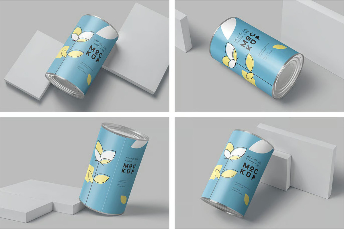 Tin Can Mockup, a Product Mockup by megostudi0 (Photo 1 of 6)