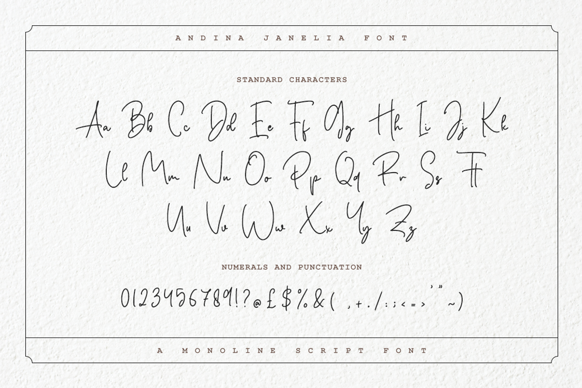 Andina Janelia - Signature Font, a Script Font by RockboyStd (Photo 10 of 12)