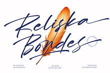 Reliska Bondes Modern Signature Font