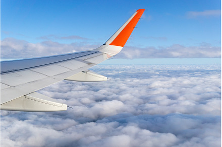 Wing airplane by airplane window, a Transportation Photo by darksoul72