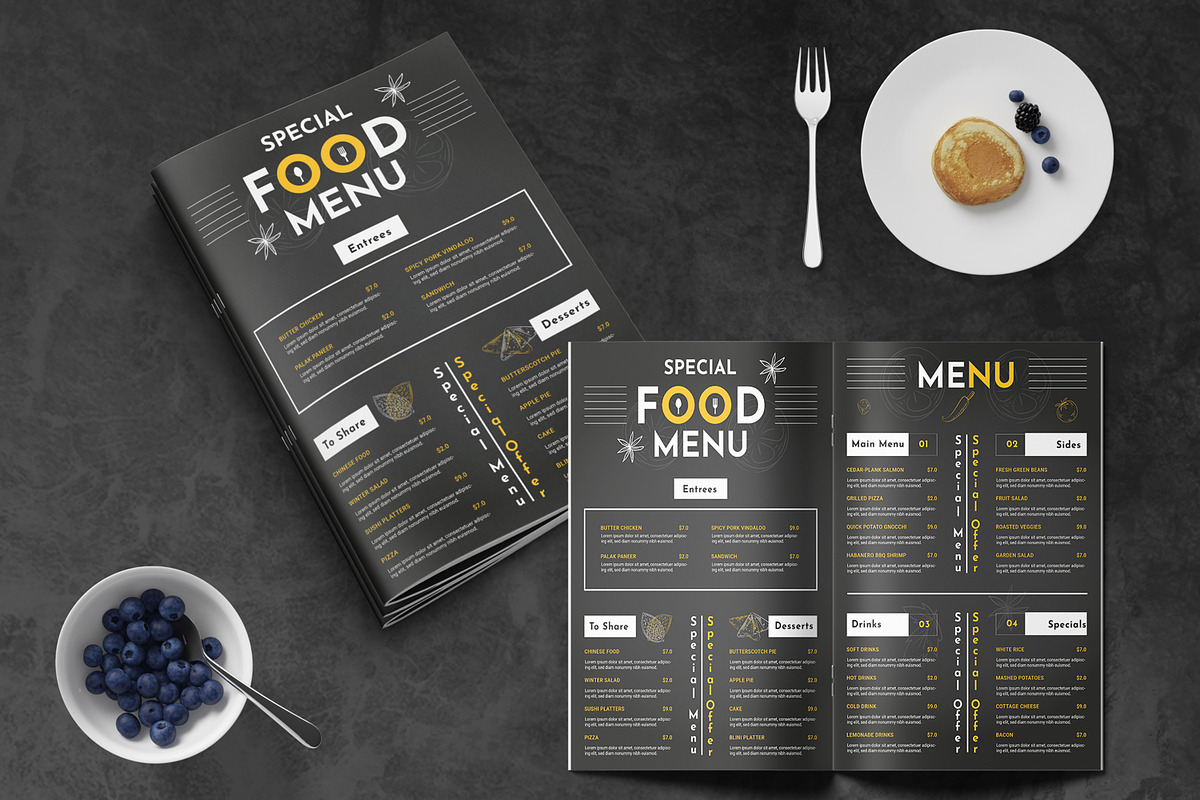 Food Menu Layout