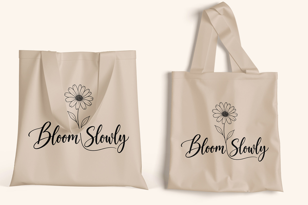Bloom Slowly Floral Line Art, a Decorative Illustration by Ghagra (Photo 6 of 7)