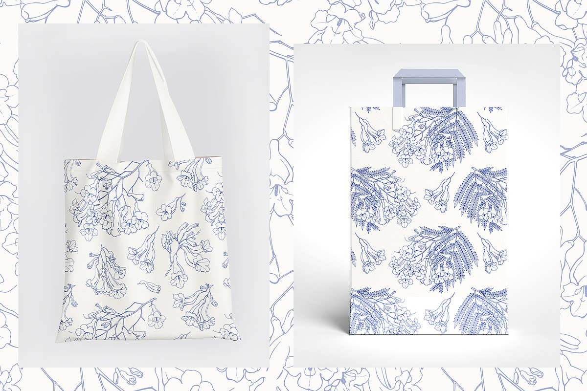 Line Art Vintage Seamless Patterns, a Pattern Graphic by ON_lineart_store (Photo 8 of 10)