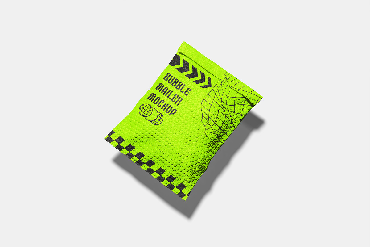 Bubble Mailer Mockup, a Packaging Mockup by Hazzpro_Std (Photo 3 of 5)