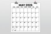 2026 Square 12x12 Large No. Calendar, a Stationery Template by Running With Foxes (Thumbnail 2 of 5)