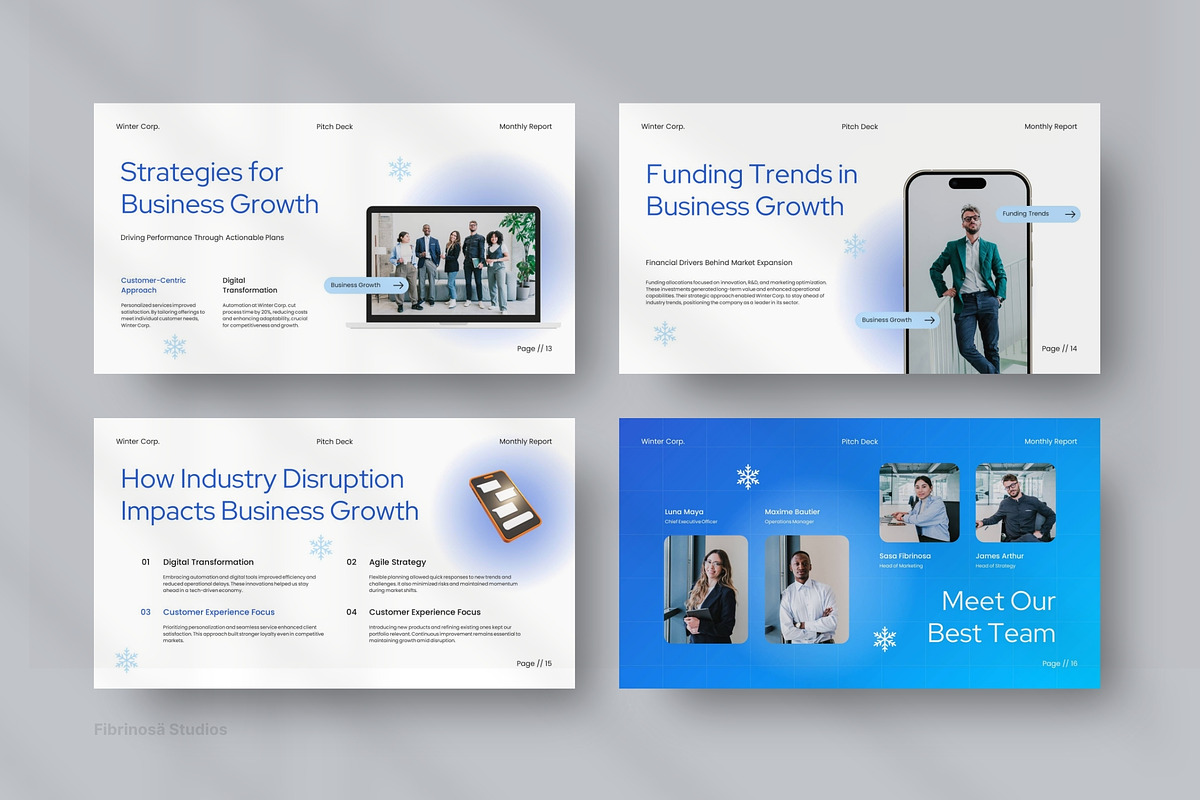 Business Growth Report Deck preview 3