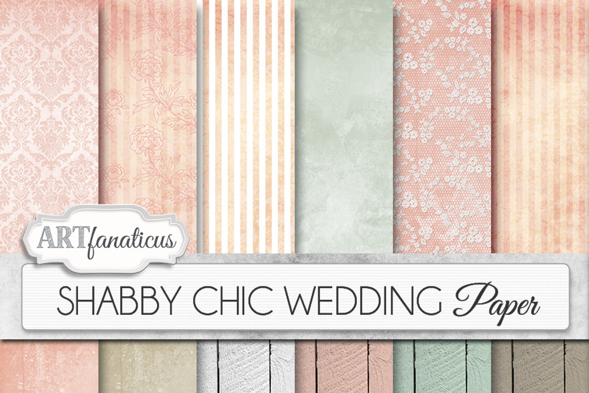 SHABBY CHIC WEDDING, a Pattern Graphic by Artfanaticus