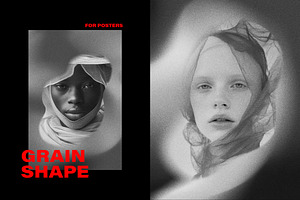 Grain Shapes Poster Effect, a Layer Style Add-On by Design Squad