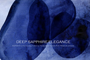 Sapphire Blue Clipart Watercolor, a Texture Graphic by FineArt (Thumbnail 7 of 12)