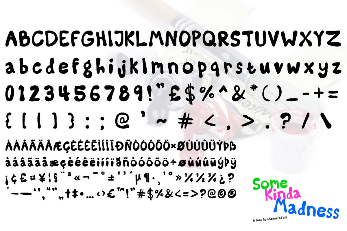 Some Kinda Madness Font preview 2