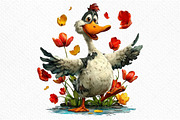 Spring & Valentine Goose Clipart, an Illustration by Craft Nest (Thumbnail 9 of 11)