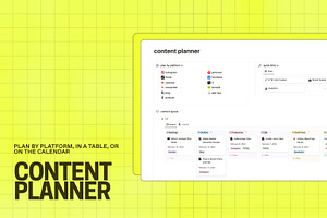 Perfect Content Calendar Template