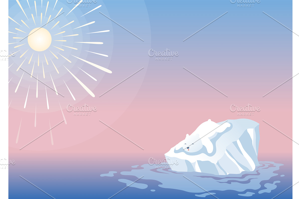 Global warming concept, a Technology Illustration by Things for designers