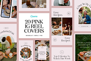 20 Pink Instagram Reel Covers, a Social Media Template by Studio K (Thumbnail 1 of 7)