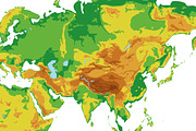 2x Physical World Maps, an Education Illustration by asantosg (Thumbnail 12 of 14)