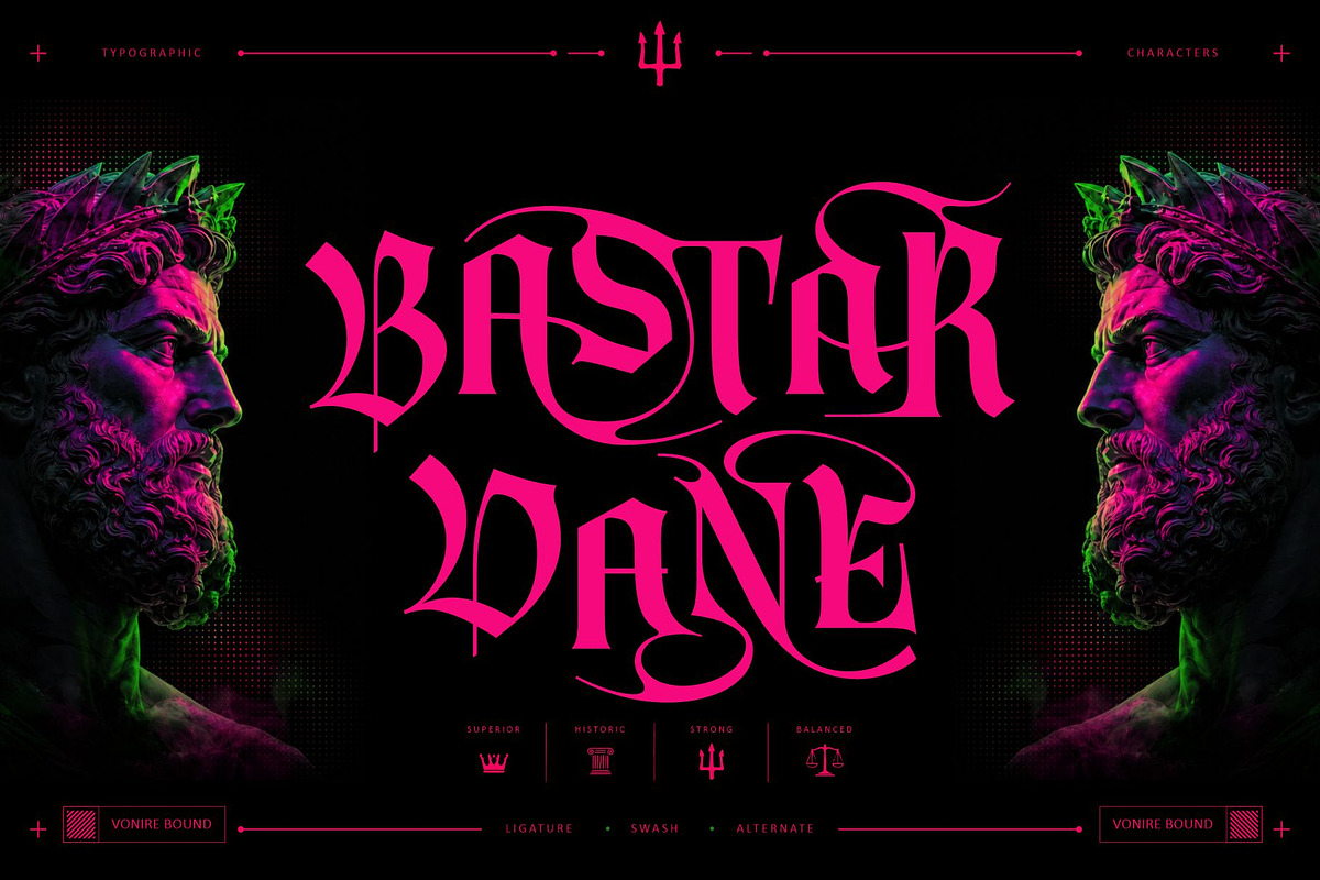 Vonire Bound Typeface, a Blackletter Font by alit design (Photo 4 of 20)