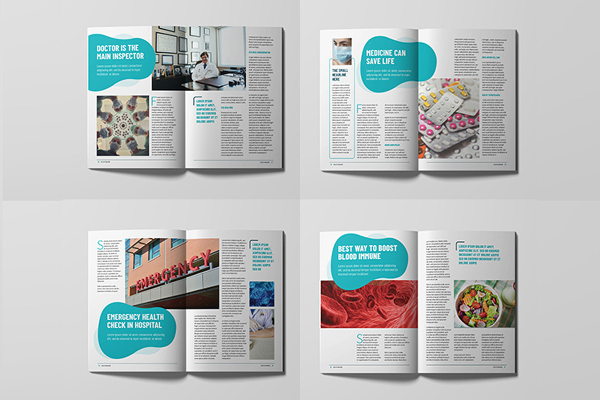 Health Magazine Template, a Magazine Template by xtratimebd