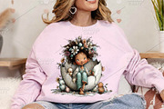 Whimsical Easter Girls Clipart PNG, an Illustration by Canvas Craft (Thumbnail 4 of 7)
